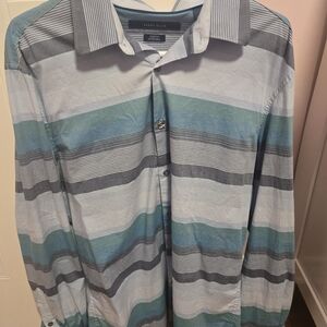 Perry Ellis Men's Multicolor Striped Shirt